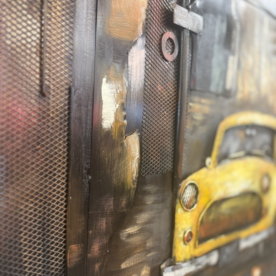 New York Cab - Metal Art