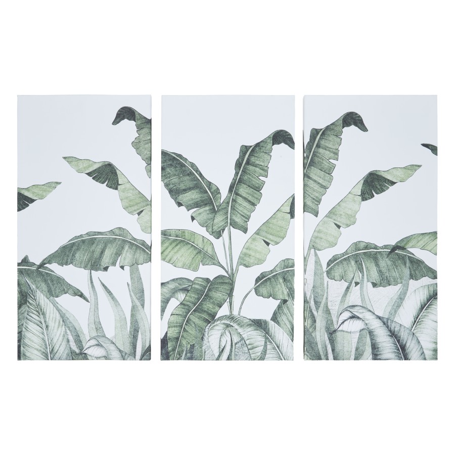 Palm Leaf Wall Art - 3 Panel