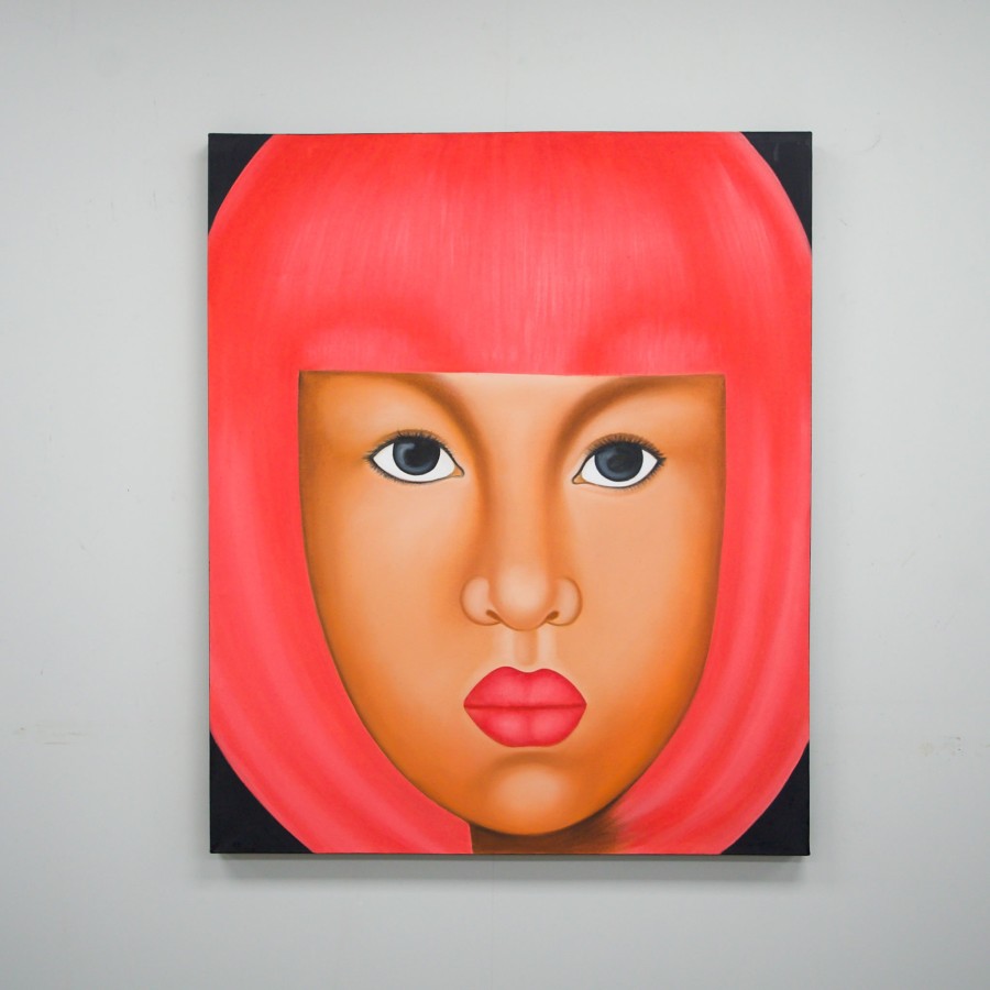 Canvas Painting - Pink Bob
