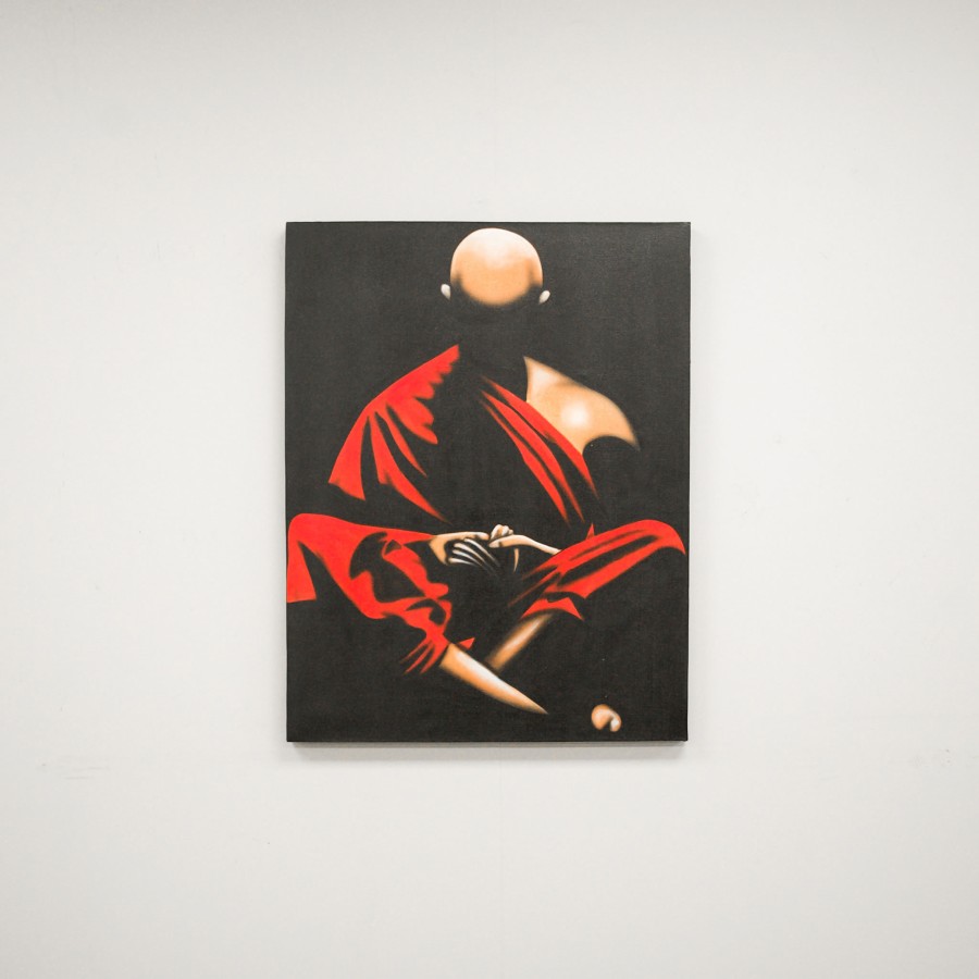 Canvas Painting - Red Monk