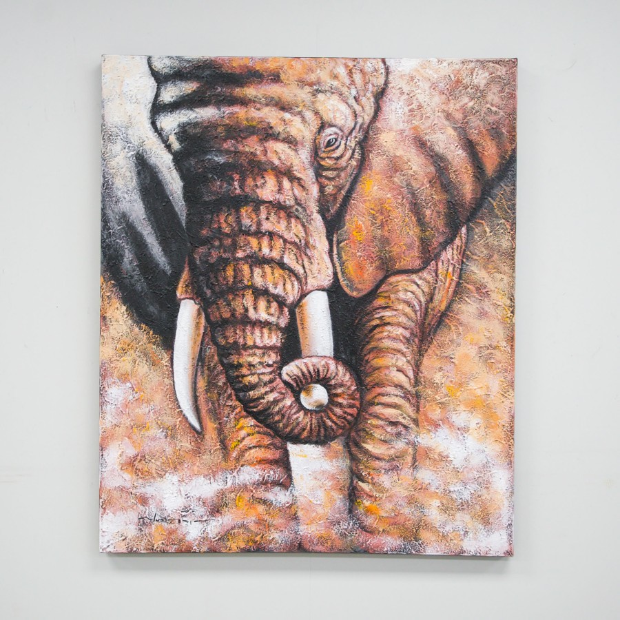 Canvas Painting - Resting Elephant