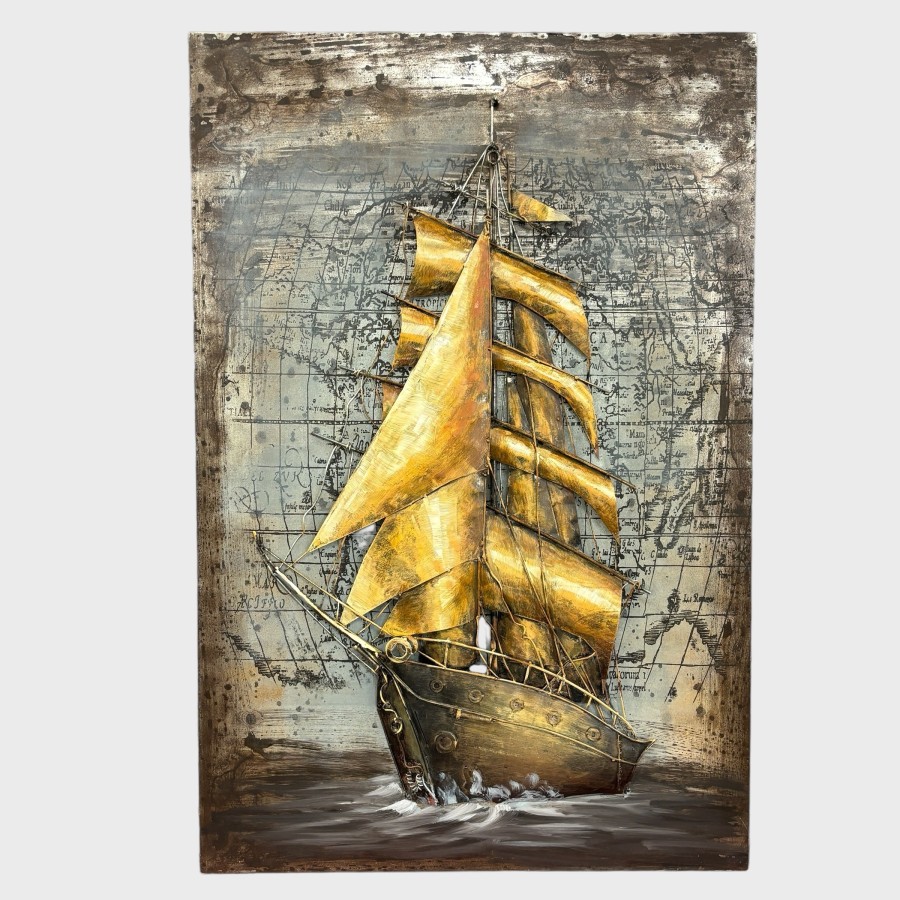 Sailing Ship - 3D Metal Art