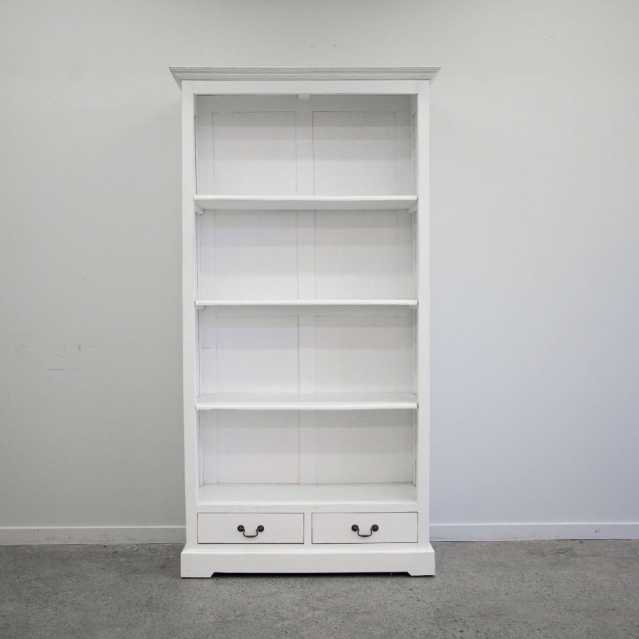 White 2 Drawer Bookcase