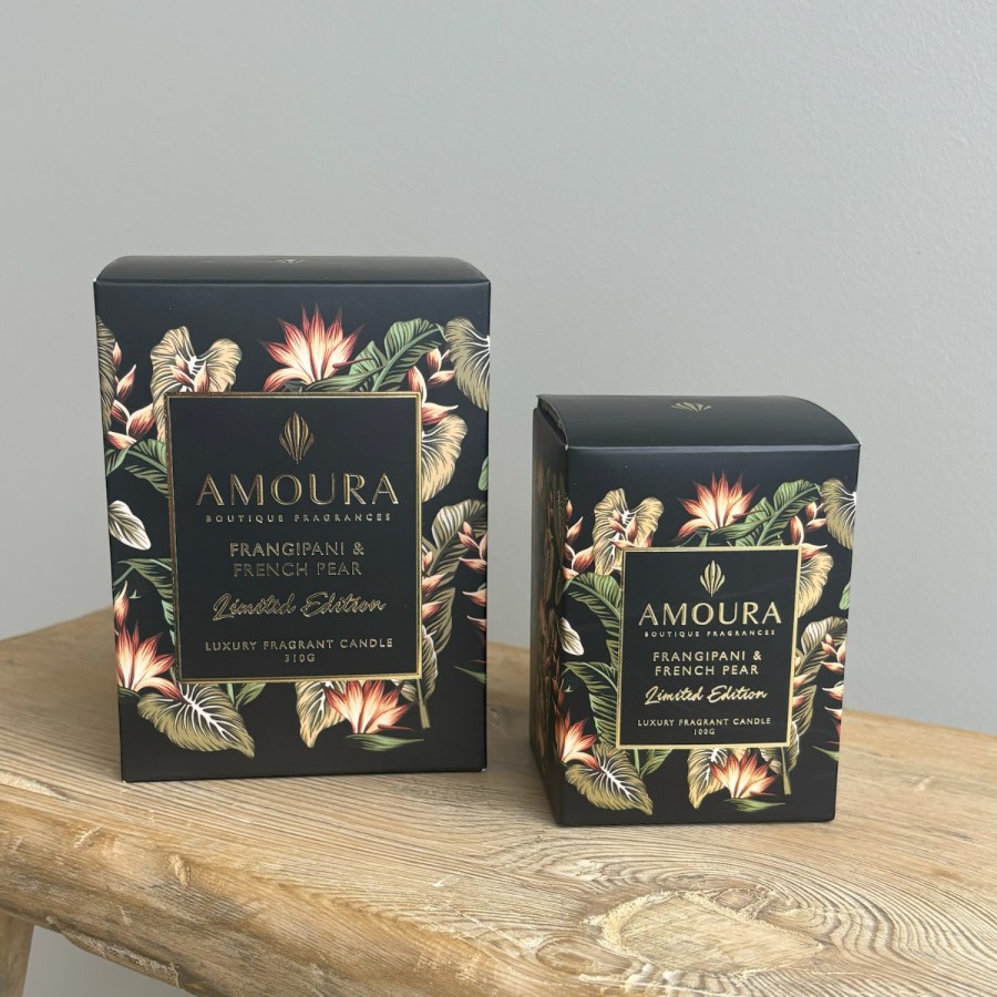 Amoura Candle - Frangipani & French Pear