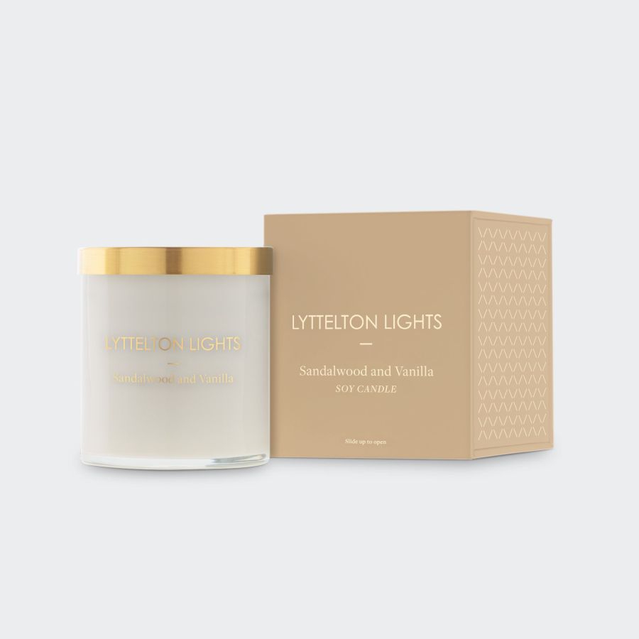 Lyttelton Lights - Sandalwood & Vanilla Candle