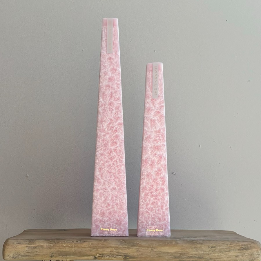 Living Light Icicle Candle - Peony Rose