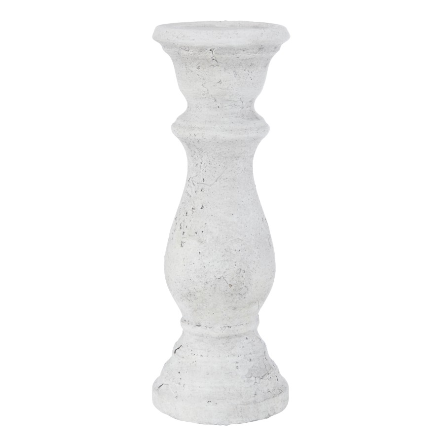 Presley Candle Stick - Whitewash