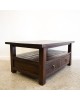 Rustic Teak Coffee Table - 4 Below