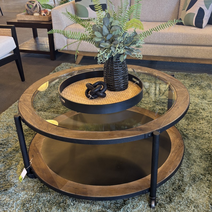 Carlo Glass Top Coffee Table