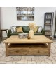 Natural Teak 4 Drawer Coffee Table