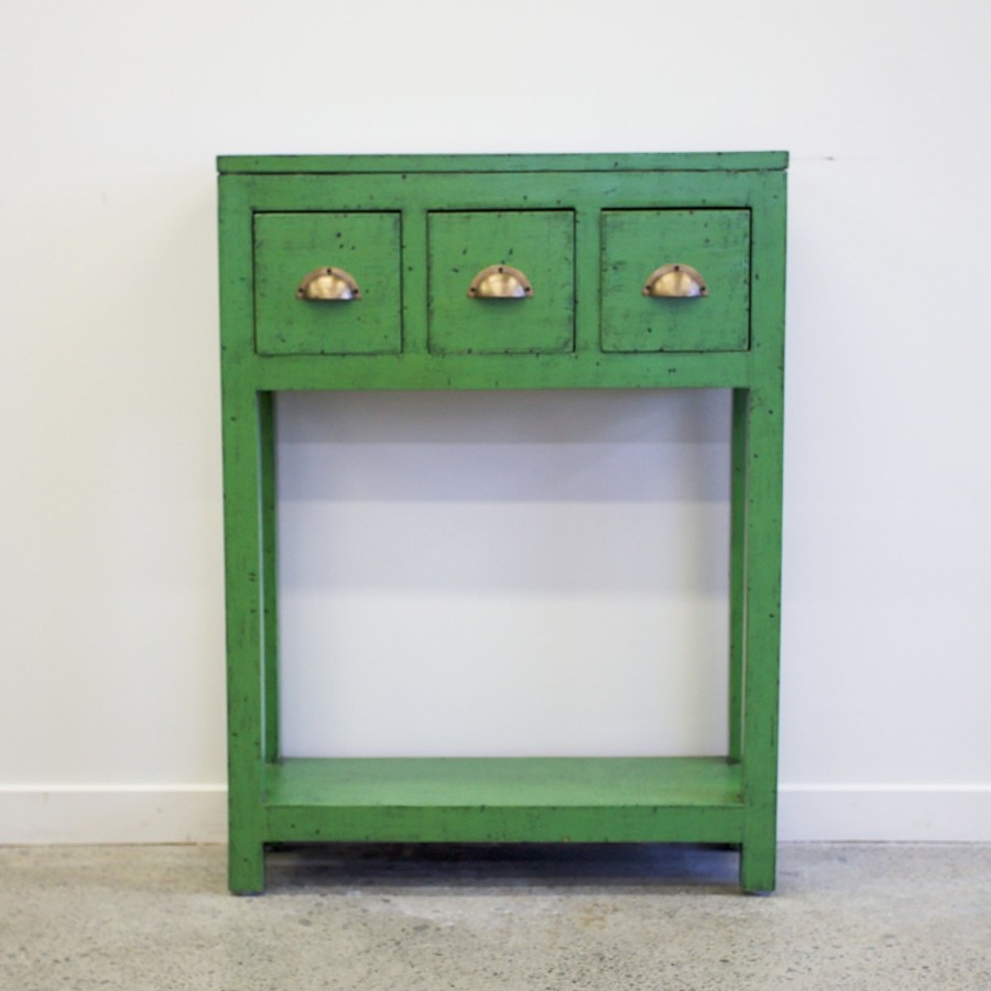 Juniper Console 3 Drawer - Avocado