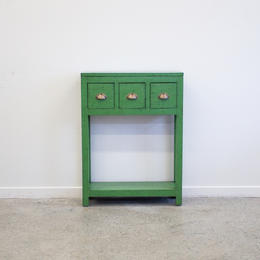 Juniper Console 3 Drawer - Avocado