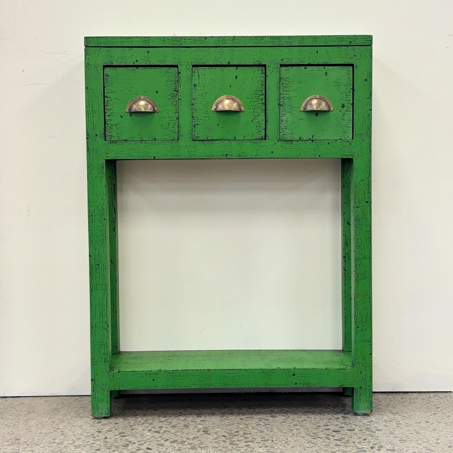 Juniper Console 3 Drawer - Avocado