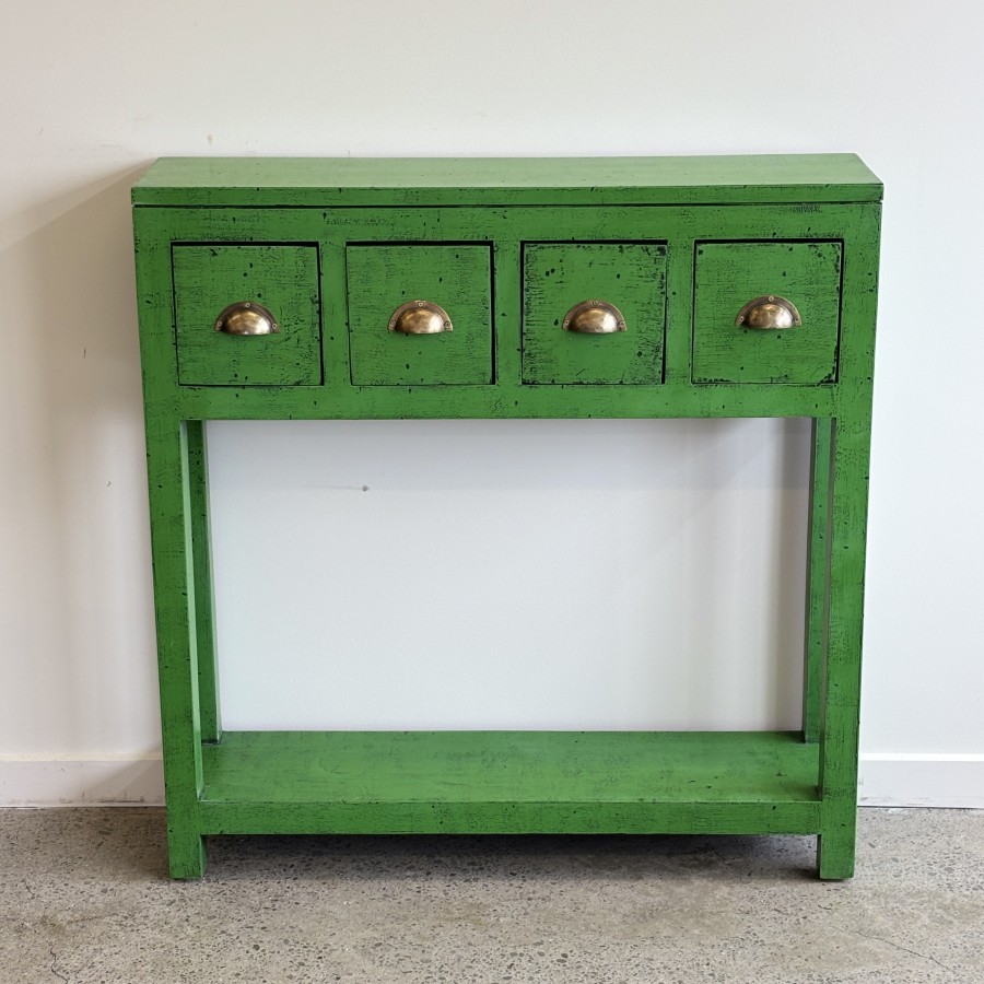 Juniper Console 4 Drawer - Avocado