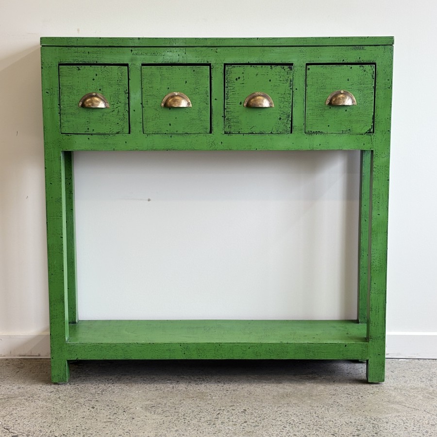 Juniper Console 4 Drawer - Avocado