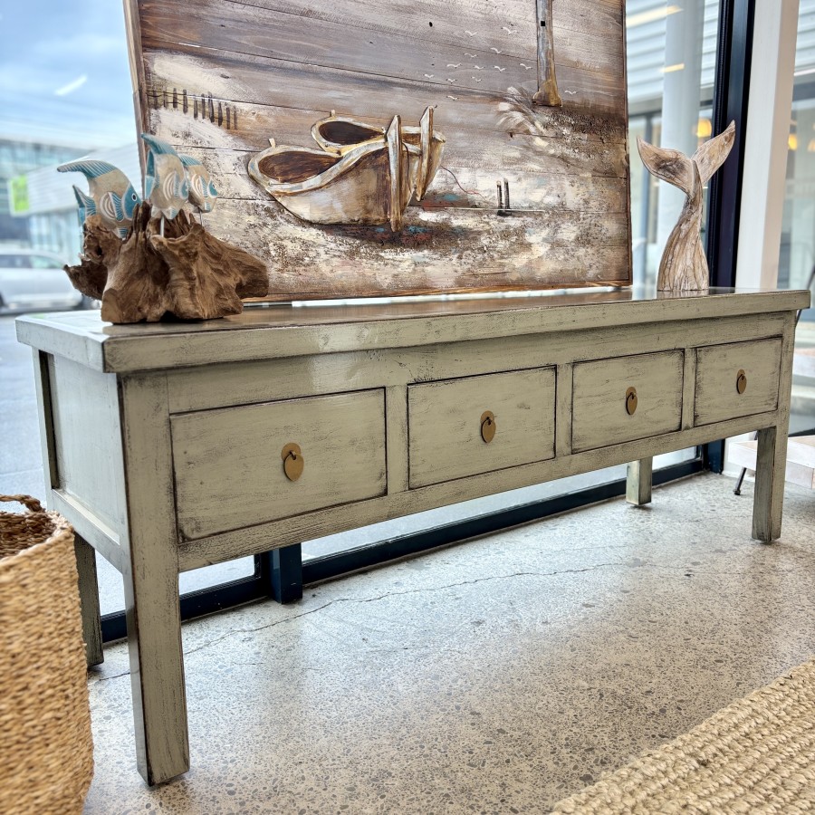Valtteri Console - Glossy Grey