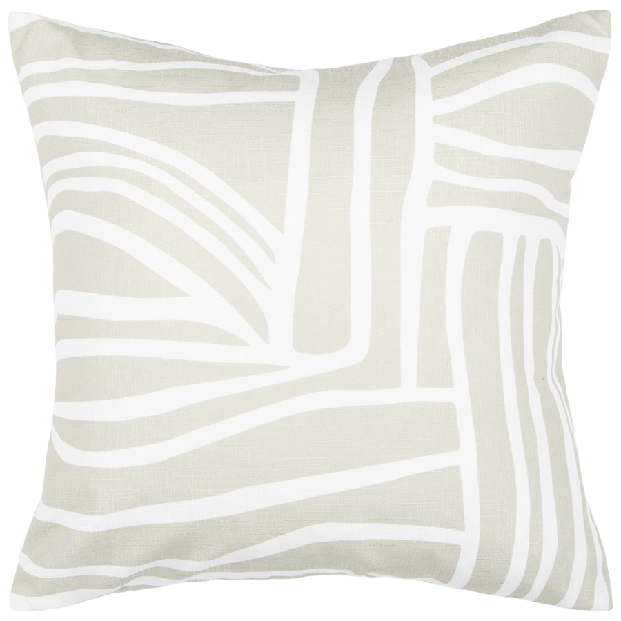 Maze Cushion - Ecru