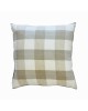 Cambridge Feather Filled Cushion - Milk Check