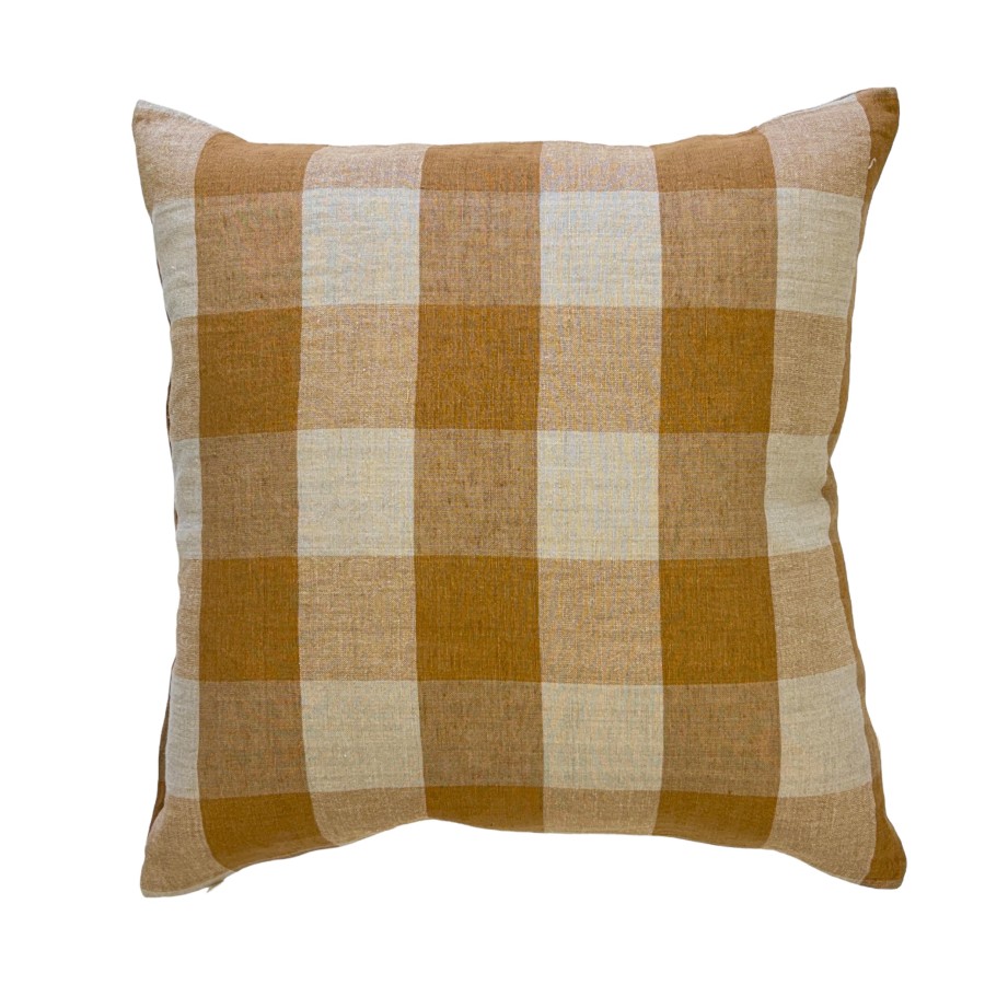 Cambridge Feather Filled Cushion - Toffee