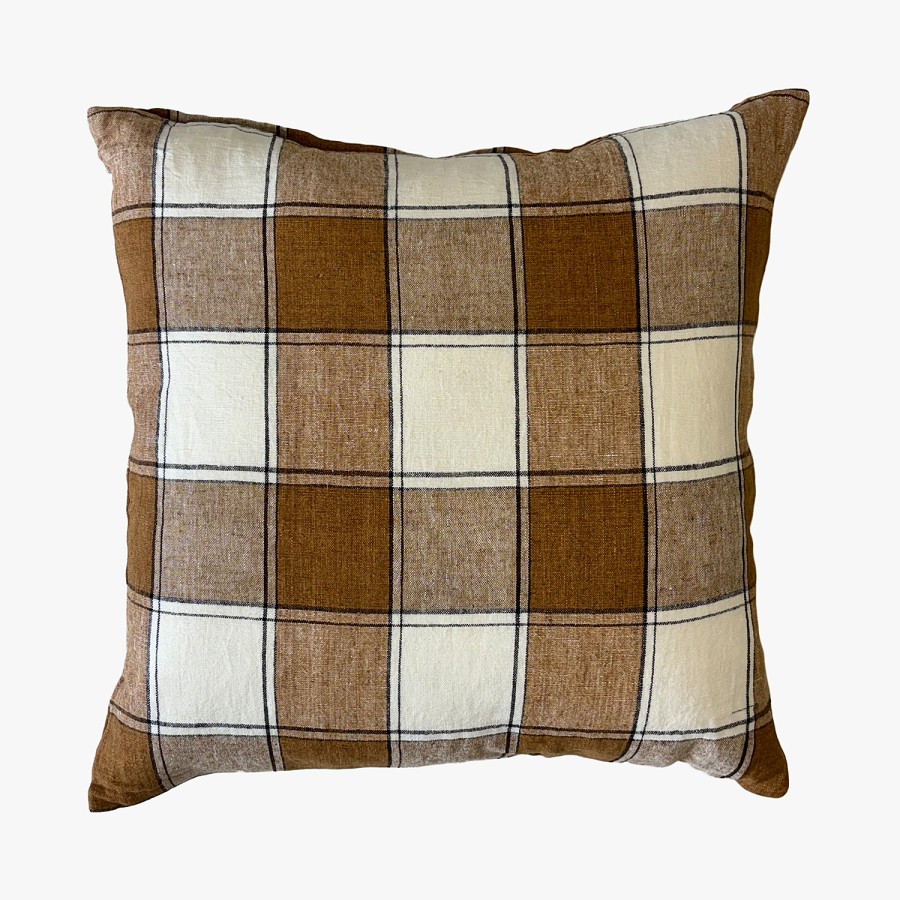 Cambridge Feather Filled Cushion - Tobacco