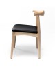 Elbow Dining Chair - Natural Oak