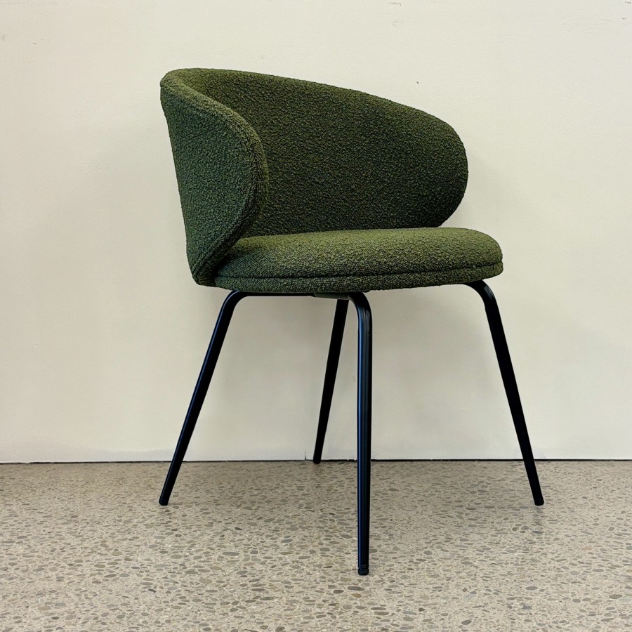 Franco Dining Chair - Green Boucle