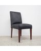Madrid Brushed Leather Dining Chair - Black