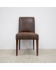 Madrid Brushed Leather Dining Chair - Brown