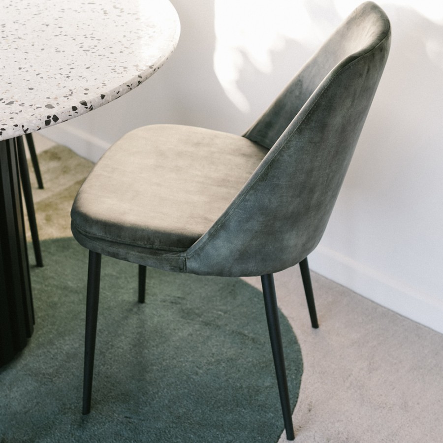 Nina Dining Chair - Moss Green