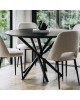 Ava Dining Table - Black Oak