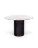 Lulu Terrazzo Round Dining Table - Black Oak