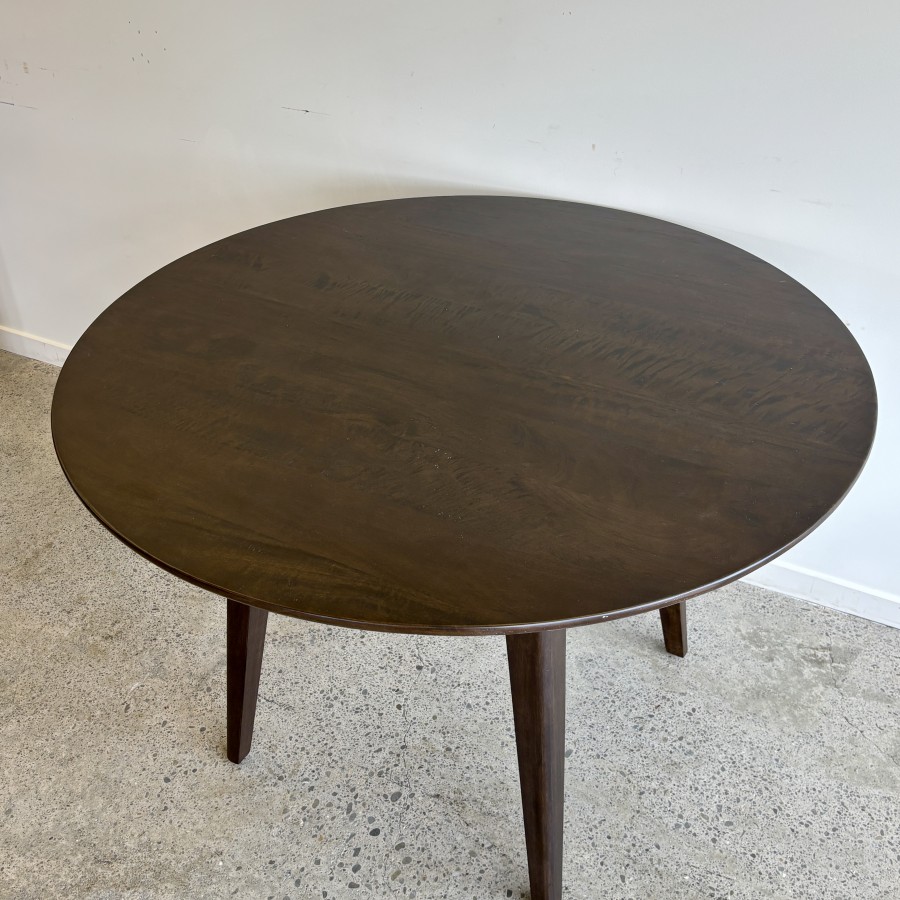 Rocco Round Dining Table - Vintage Brown