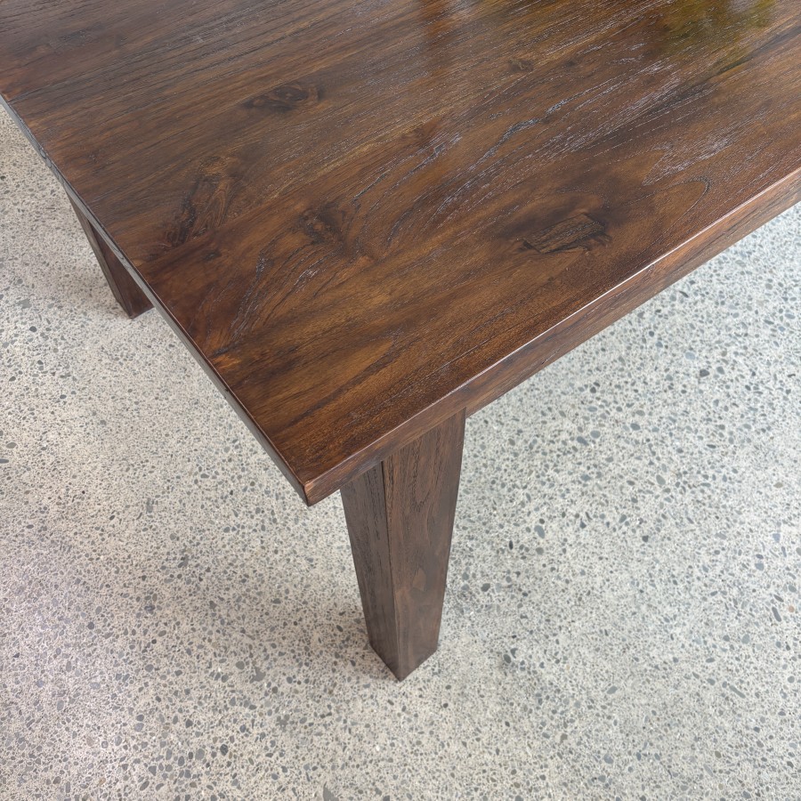 Dining Table 250cm - Rustic Teak