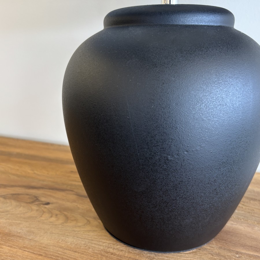 Belle Ceramic Lamp - Black