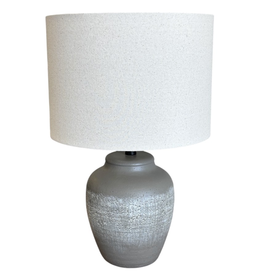 Rustic Stone Table Lamp