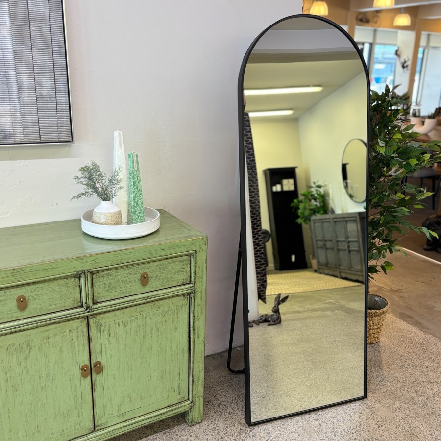 Lara Freestanding Mirror - Black