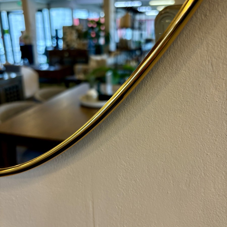 Organic Form Mirror - Gold