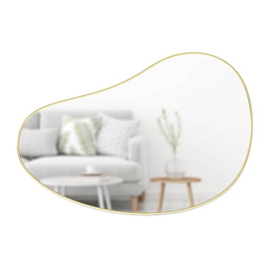 Organic Form Mirror - Gold