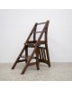 Teak Library Chair / Step Ladder