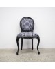 Oval Tea Occasional Chair - Geo Grey