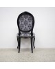 Oval Tea Occasional Chair - Geo Grey
