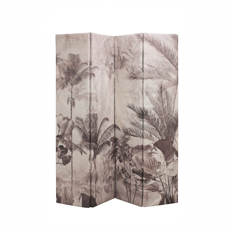 Tropical Trees Screen - Black & White