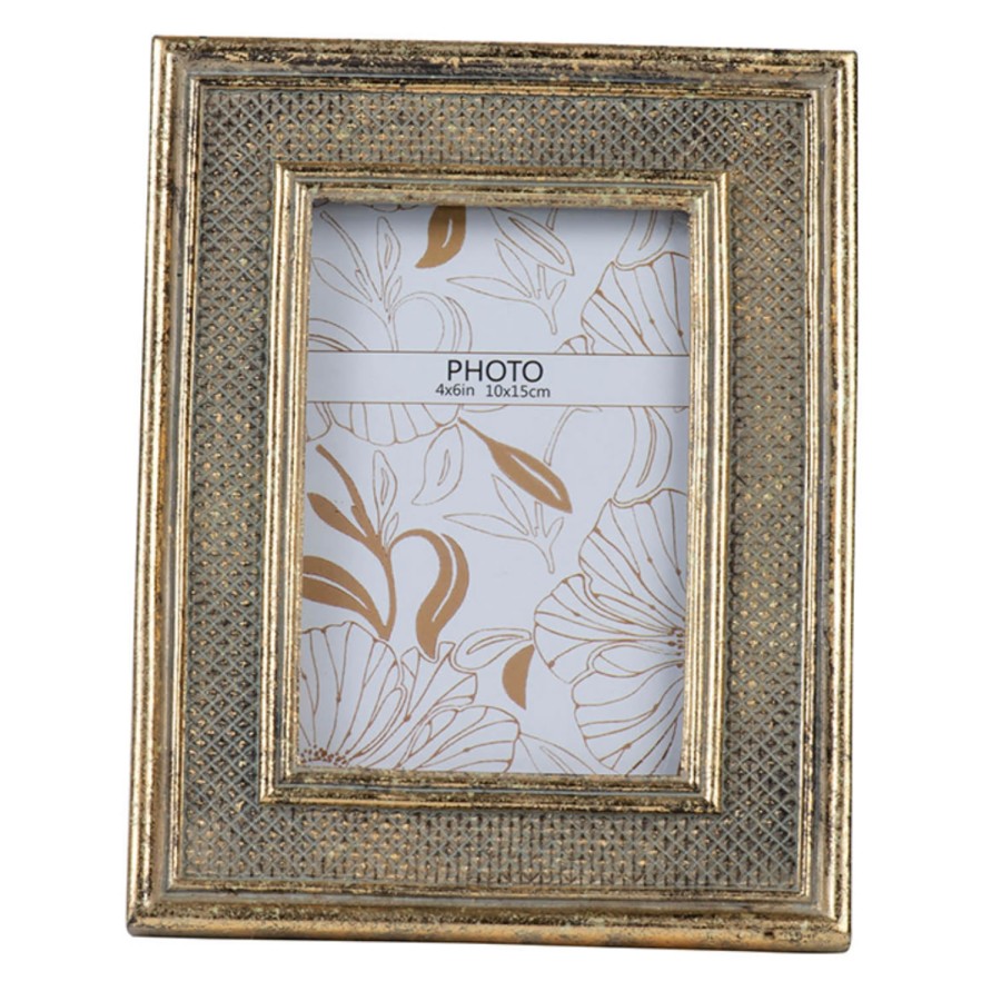 Gold Weave Photo Frame