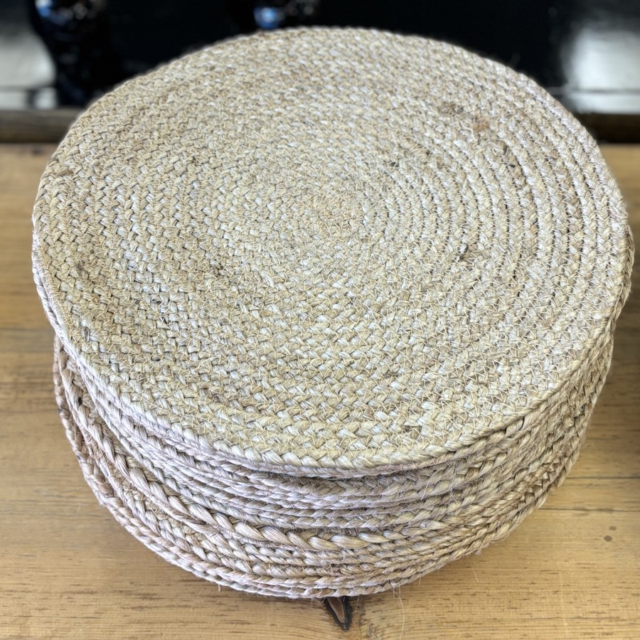 Round Jute Placement - Natural