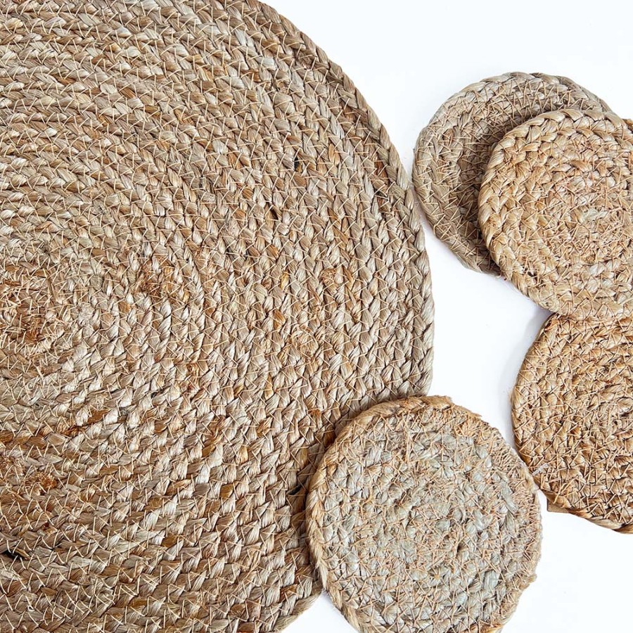 Round Jute Placement - Natural