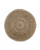 Round Jute Placement - Whitewash