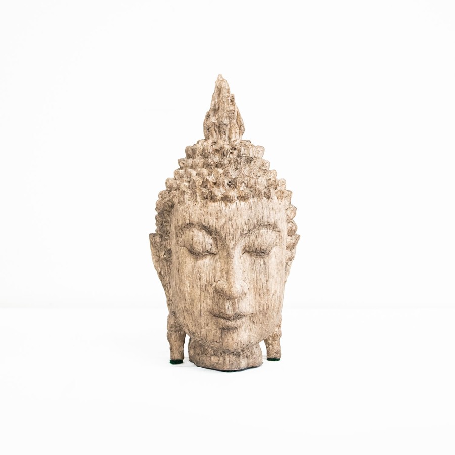 Etched Buddha Head