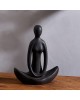 Meditate Sculpture - Black Wash