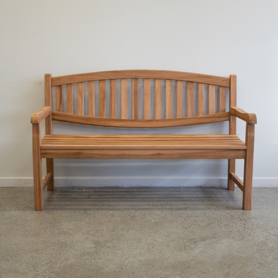 Oval Back Outdoor Bench