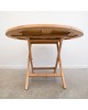 Teak Outdoor Folding Table - 120cm